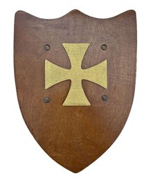 BOUCLIER RUSTIK L CROIX TEMPLIERE - ST588