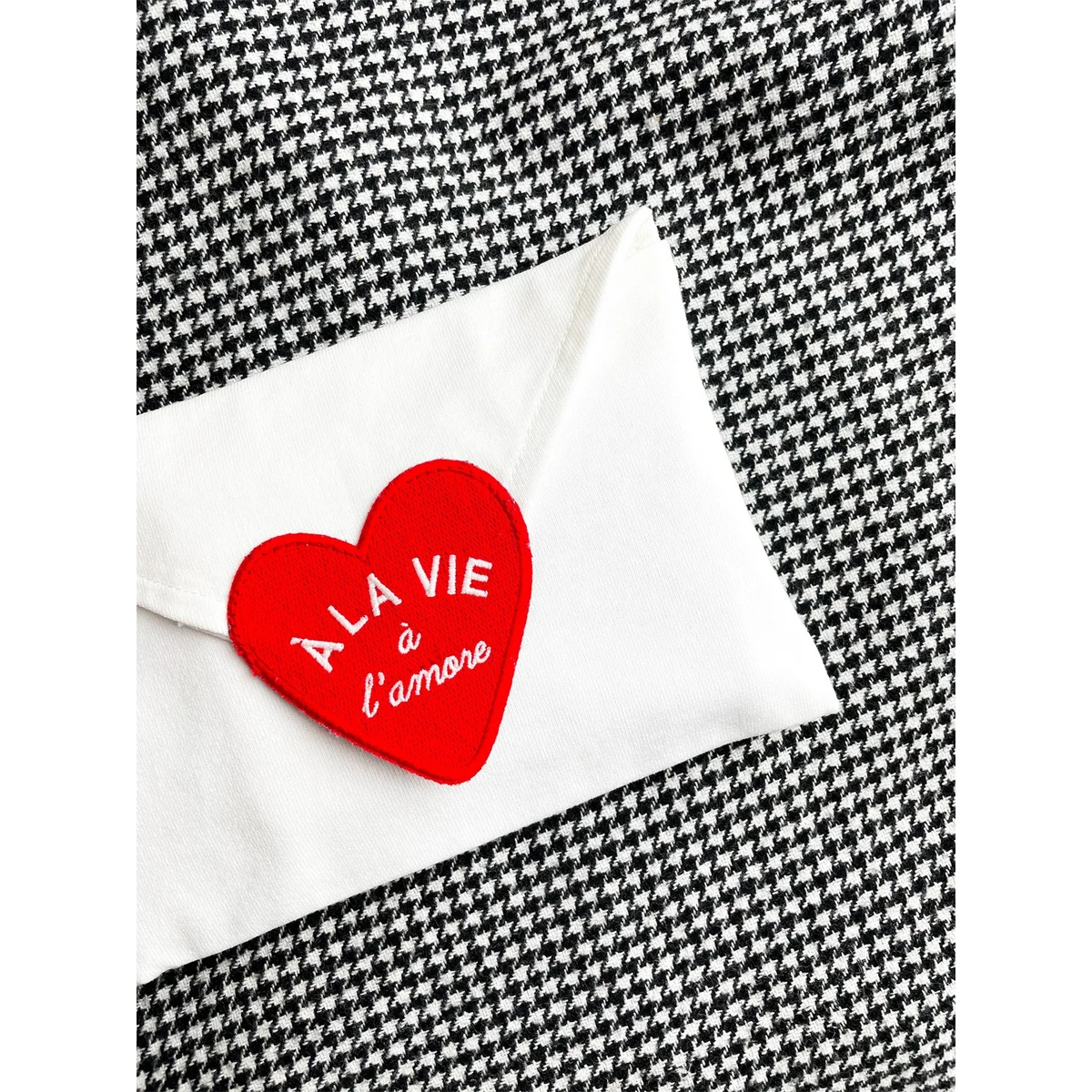Corazón de bolsa de bolsas de algodón reciclada