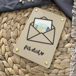 Money gift card - creative packaging for money gifts - financial injection, thank you & gift idea thank you envelope
