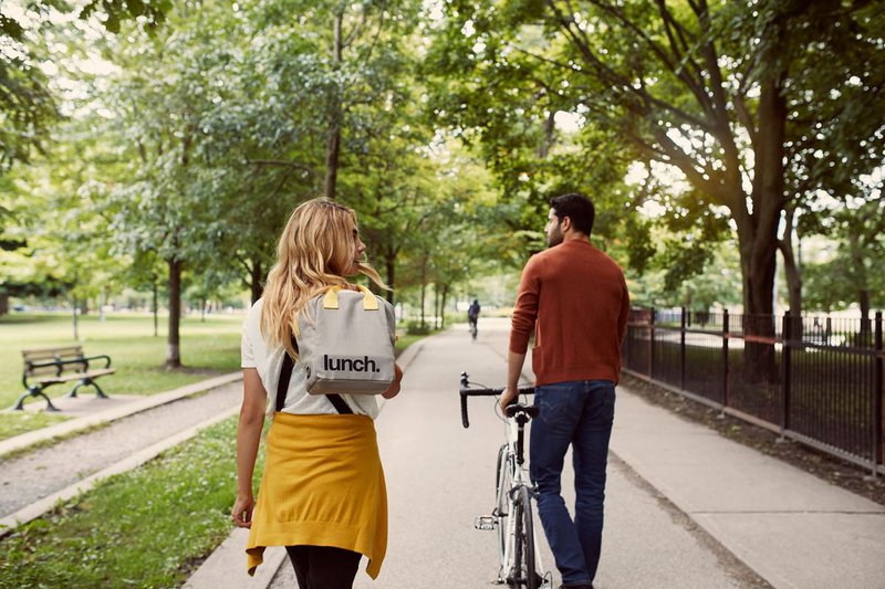 Fluf - Zipper Lunch Grey/Yellow