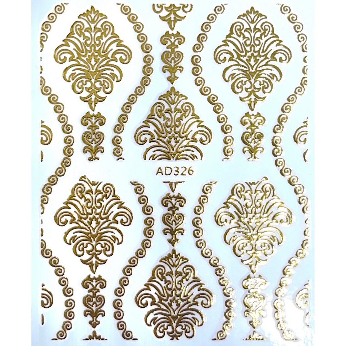 Gold pattern stickers
