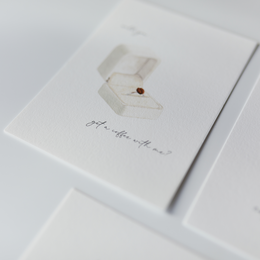 Juego de 5 postales de café