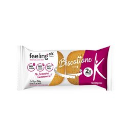 Orange-flavored cookie with added protein, suitable for a healthy snack or meal replacement.