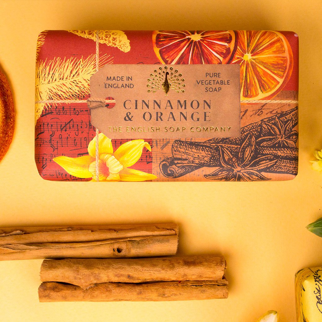 ENGLISH SOAP C° 190g zeep - Cinnamon & Orange