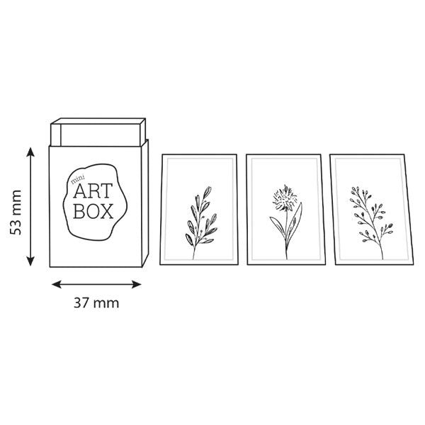 DIY Mini Art – Flowers (4 pcs)
