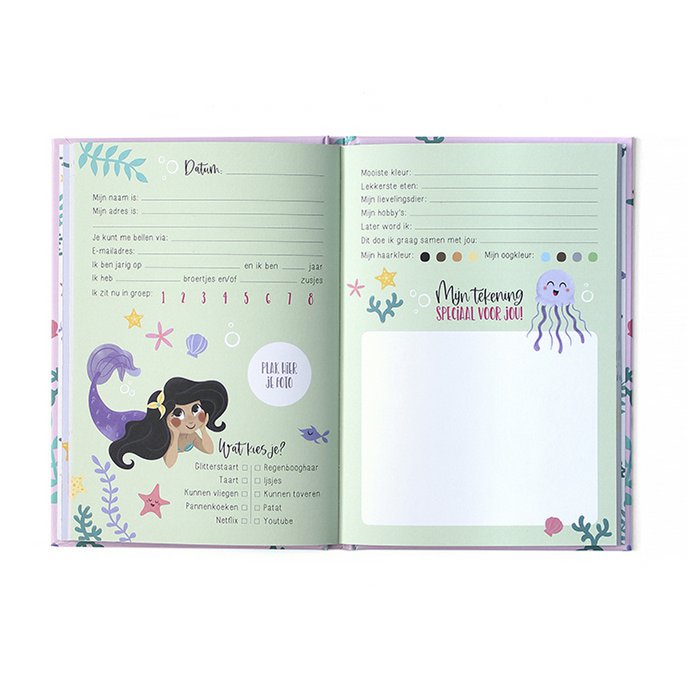 Friends book Mermaid A5 // Girl