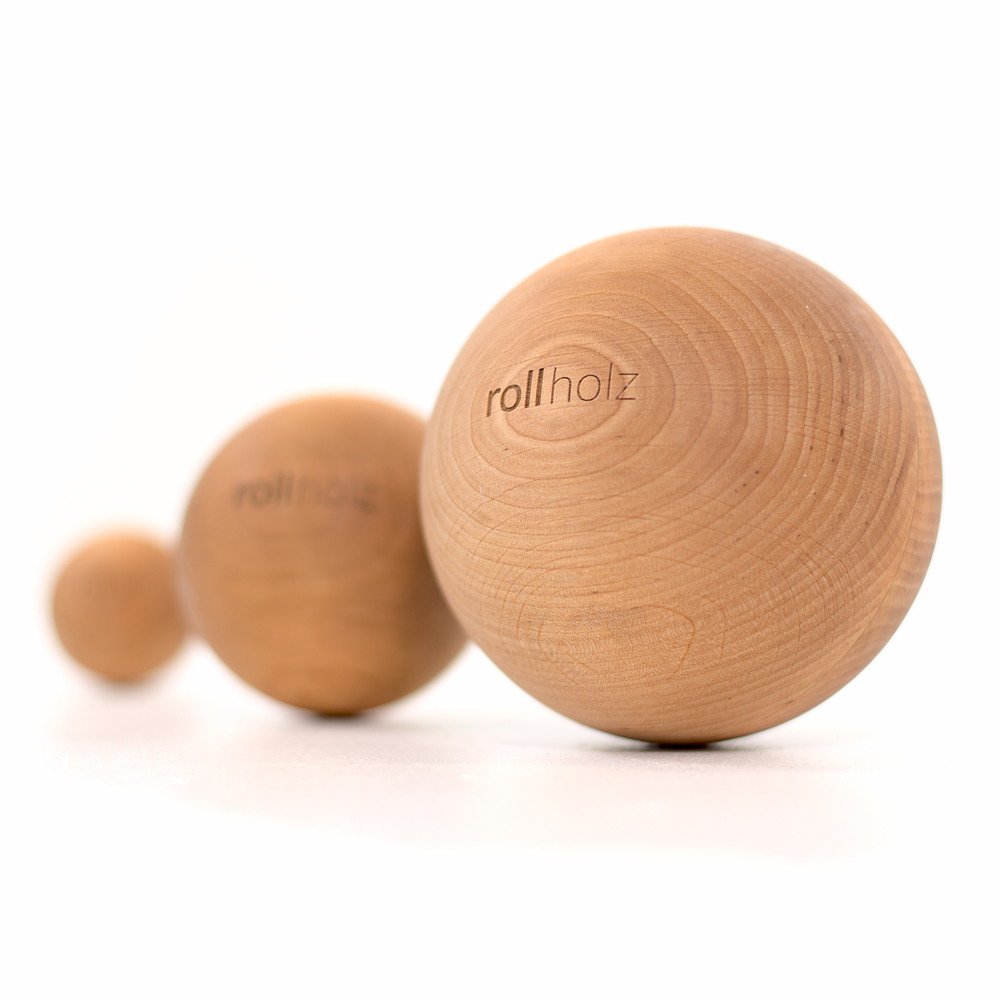 rolling wood ball 10cm
