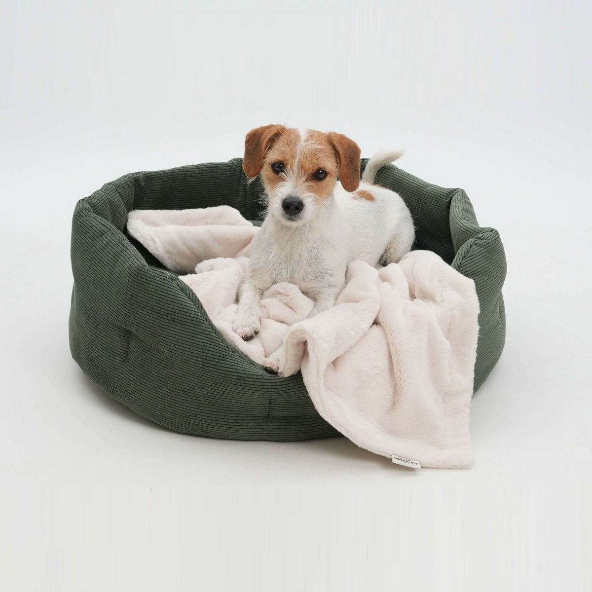 Hundekörbchen Chelsea Cord forest green
