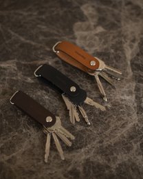 Organisateur de clés en cuir (différentes couleurs)