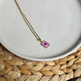 Pastel Gemstone Glow – Pastel Zircon Pendant halskæde
