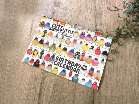 Birthday Calendar, Perpetual Calendar, Bird Calendar, Eco-Friendly