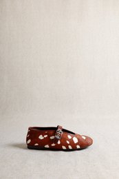 LIZA BAMBY – Hair-On Leder Mary Jane Flats VORBESTELLUNG
