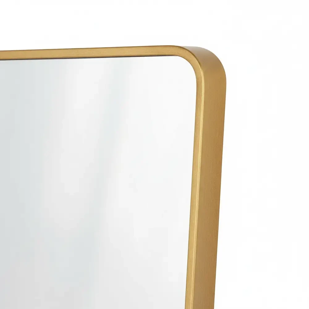 Pass Mirror Gold ze stojakiem 50x150 cm - Lustro stojące złote