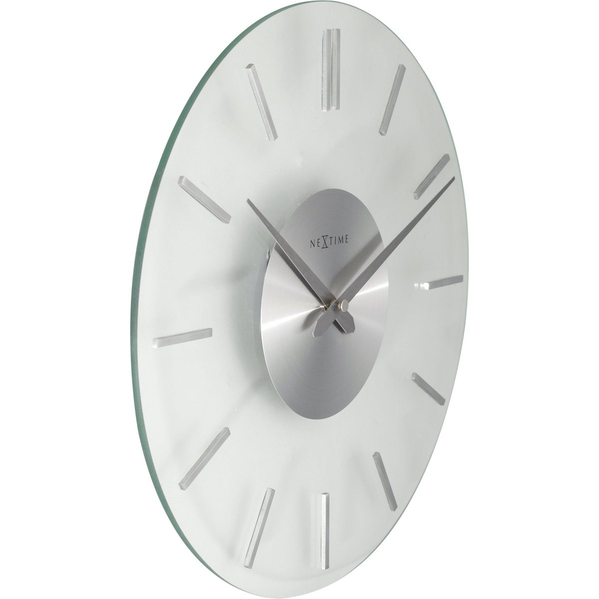 Orologio da parete - 26 cm - Alluminio - Vetro - 'Stripe'