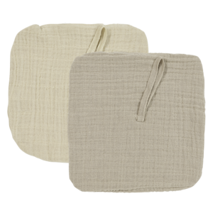 Speendoek pre-washed hydrofiel Soft sand/sand 2-Pack