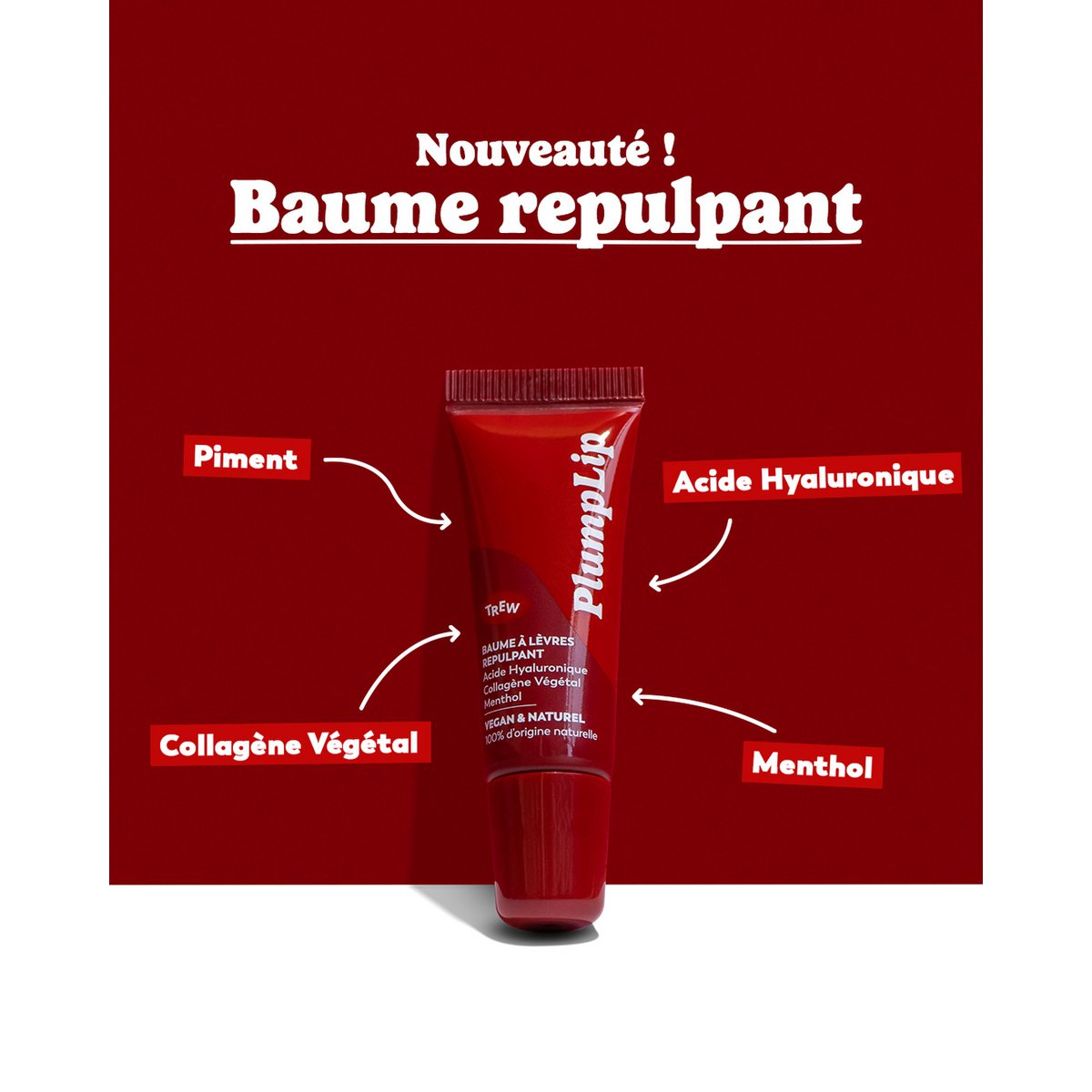 NOUVEAU Baume Repulpant 100% Naturel : Acide Hyaluronique & Collagène