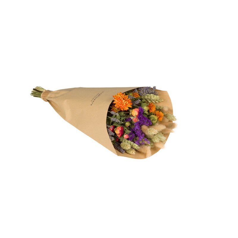 Dried Flowers Field Bouquet – Orange