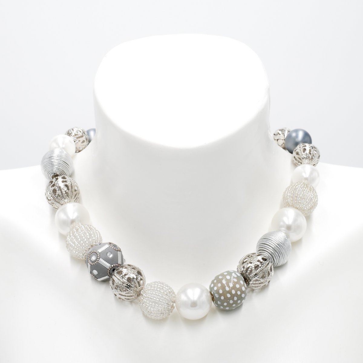 Stephisimo "Bollywood" necklace, Classic Silver