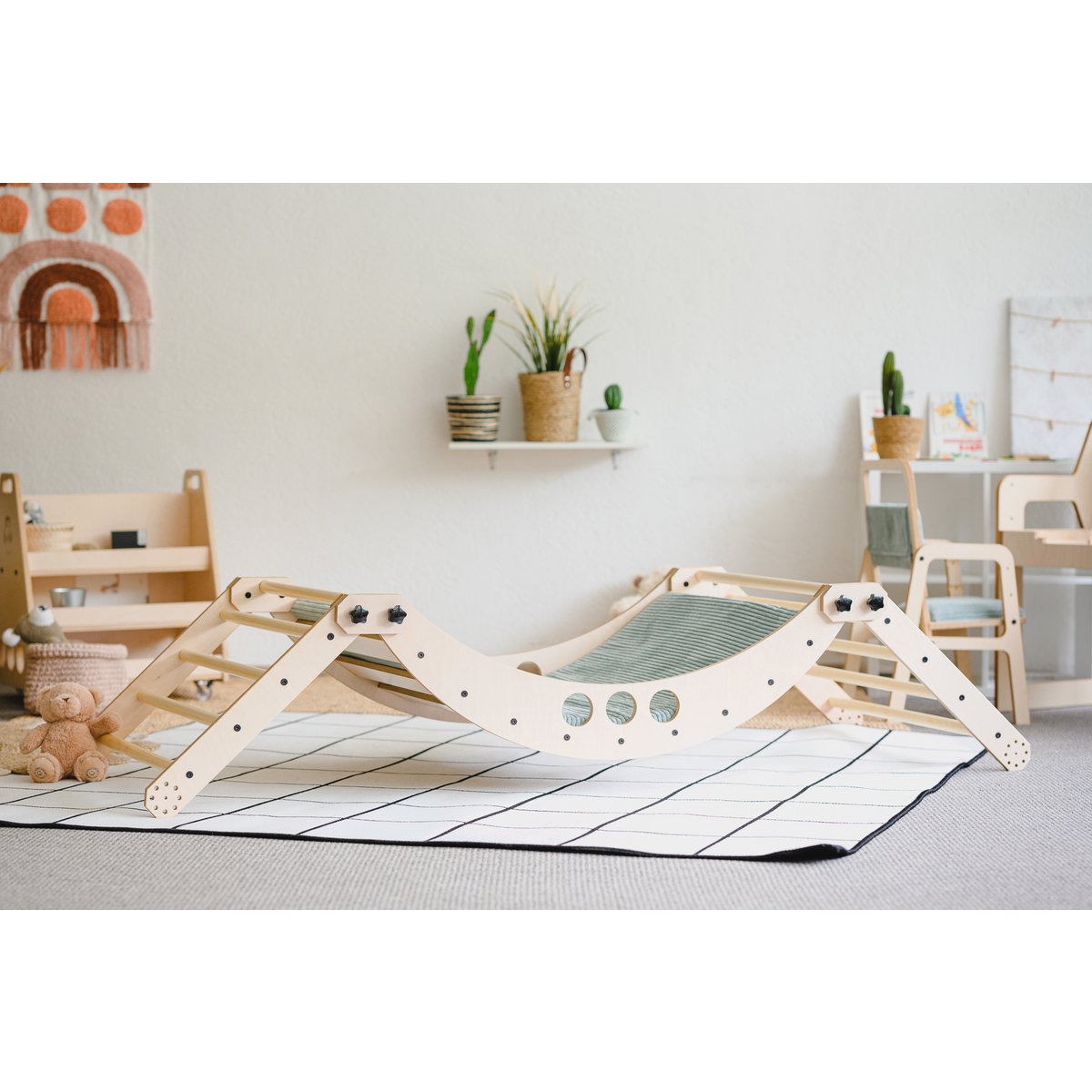 Luula Transformable Climbing Triangle & Rocker Set SLEEPER