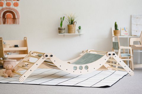 Luula Transformable Climbing Triangle & Rocker Set SLEEPER