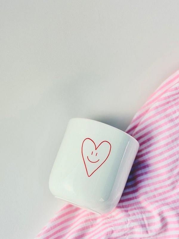 Becher Tasse Heart Smiley