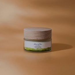 Mascarilla facial reparadora de noche natural: cuidado de la piel escandinavo certificado por belleza natural, vegana y limpia