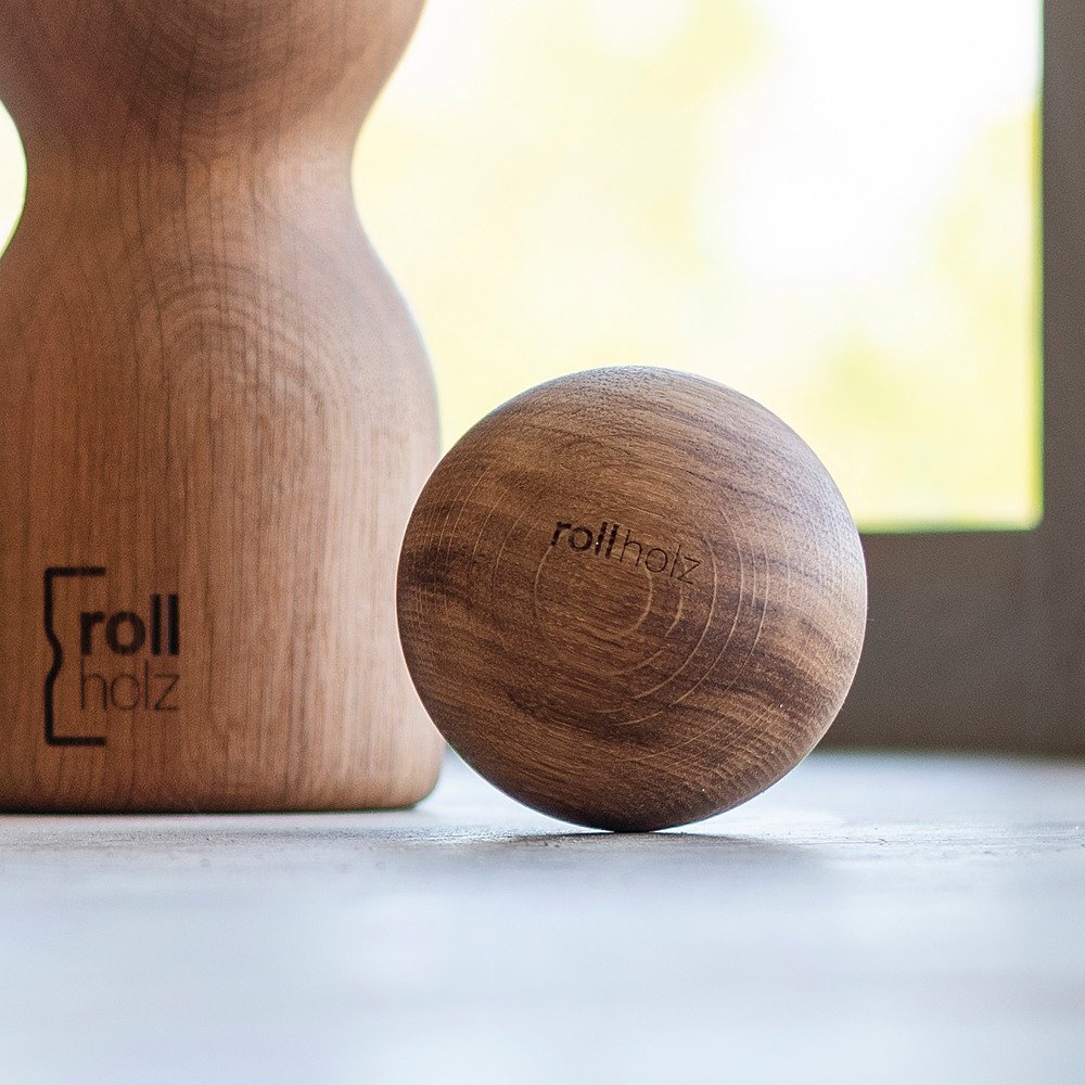 rolling wood ball 10cm