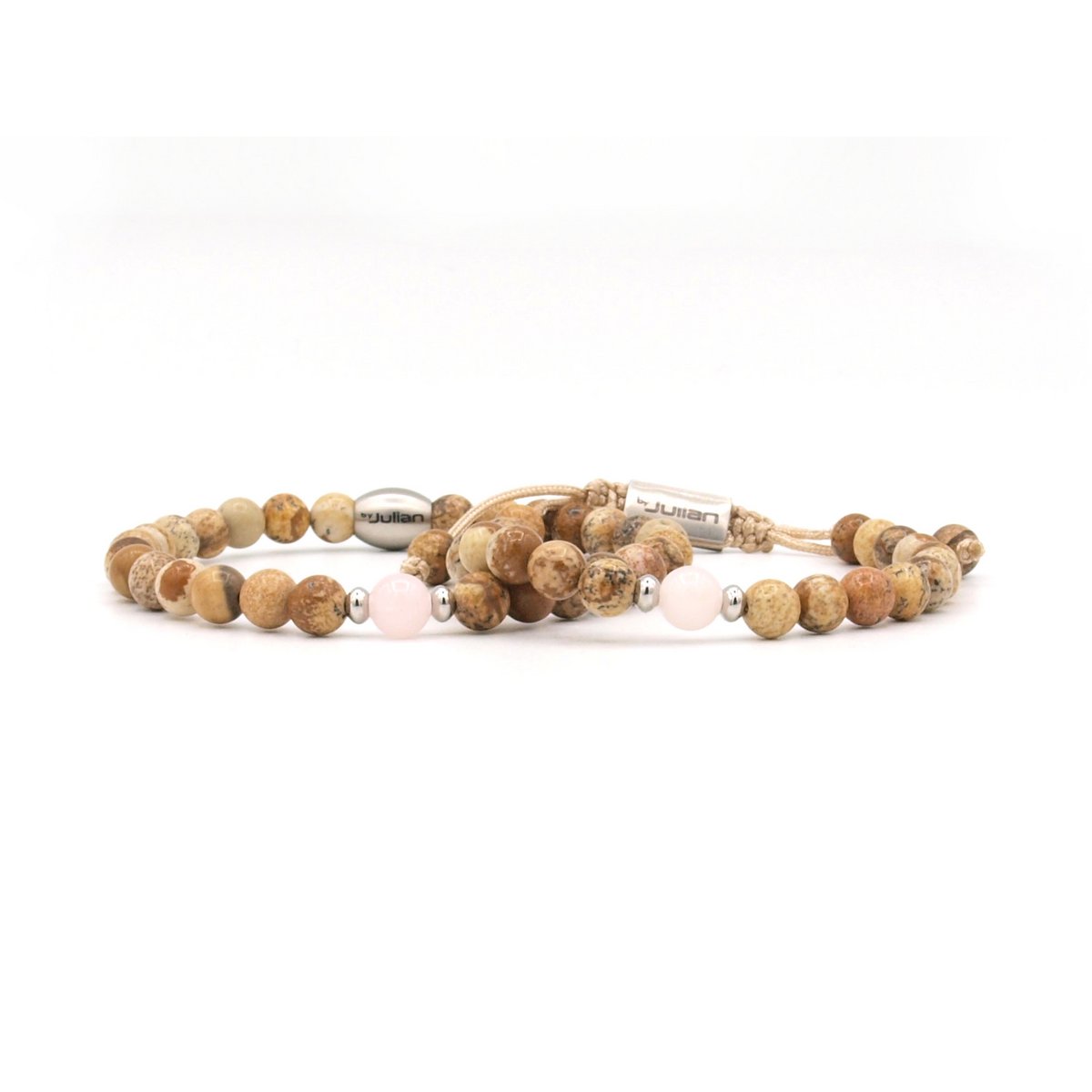 Moeder en zoon armbandenset Landschap Jaspis