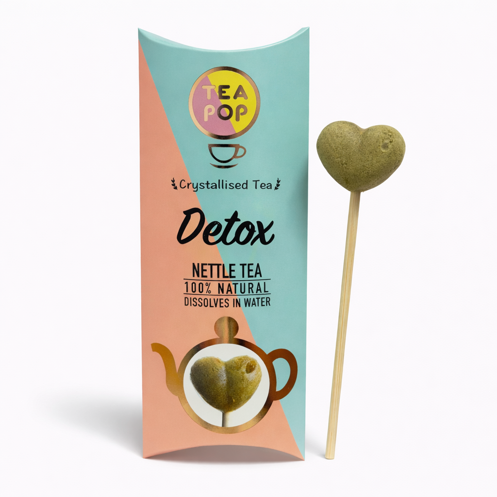 TEA-POP Tea-On-A-Stick | Detox Nettle Tea | 20 Sticks Display Tray