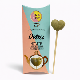 Caramel-flavored tea on a stick, 100% natural, 20 sticks per tray, dissolves in water.