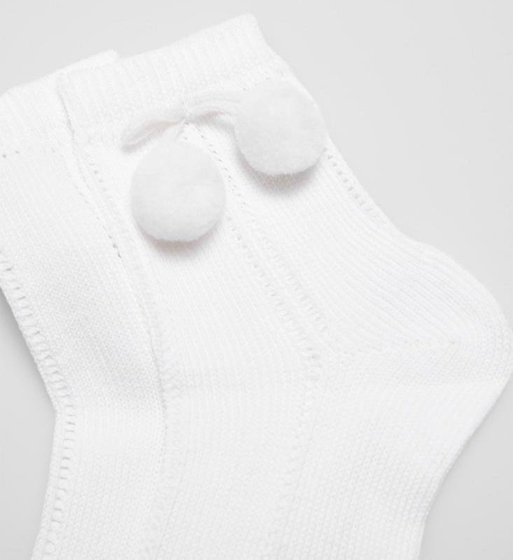 iN Control 2pack JACQUARD sokker med pomponer