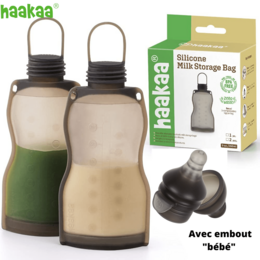Haakaa Wiederverwendbare Silikon-Aufbewahrungstasche 260ml