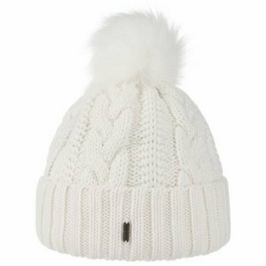 Premium Winter Hat voor dames »Gevoerde breimaps Wit» Bobble Cap »Mütze» Beanie