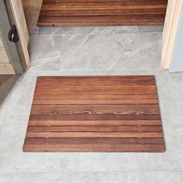 Træbrusebad til badeværelse, spa & sauna, holdbar, stilfuld og god gaveide