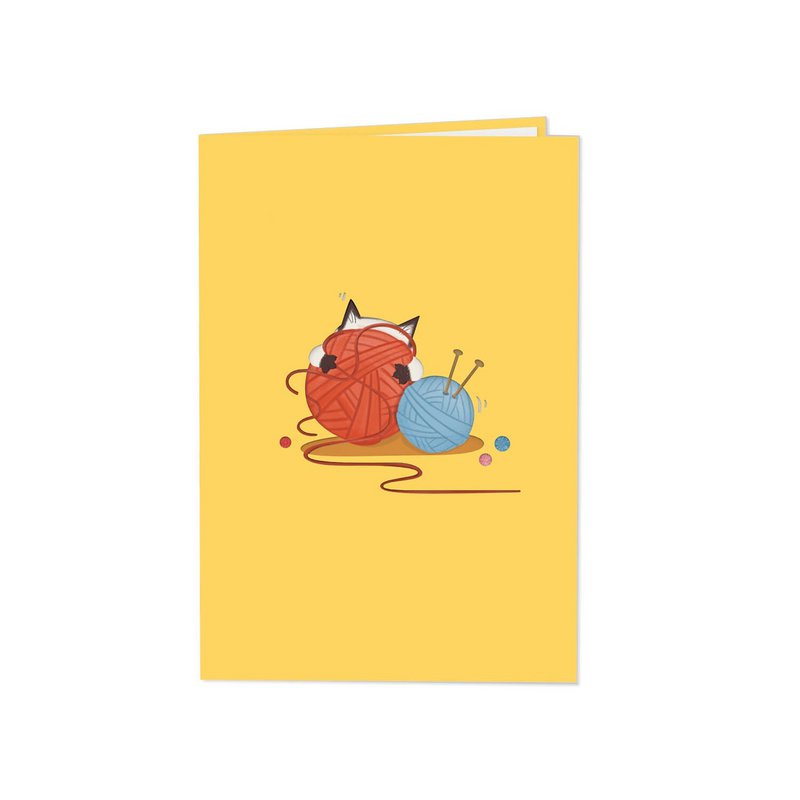 Cute cat pop-up card