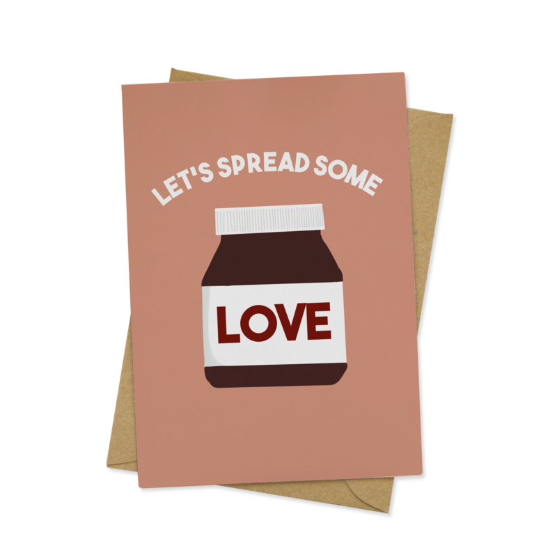 Spread Love - wenskaart