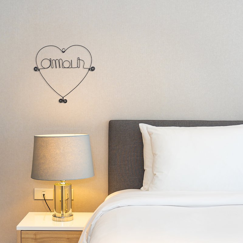 Heart frame "Love" Valentine's Day - to pin - Wall jewelry