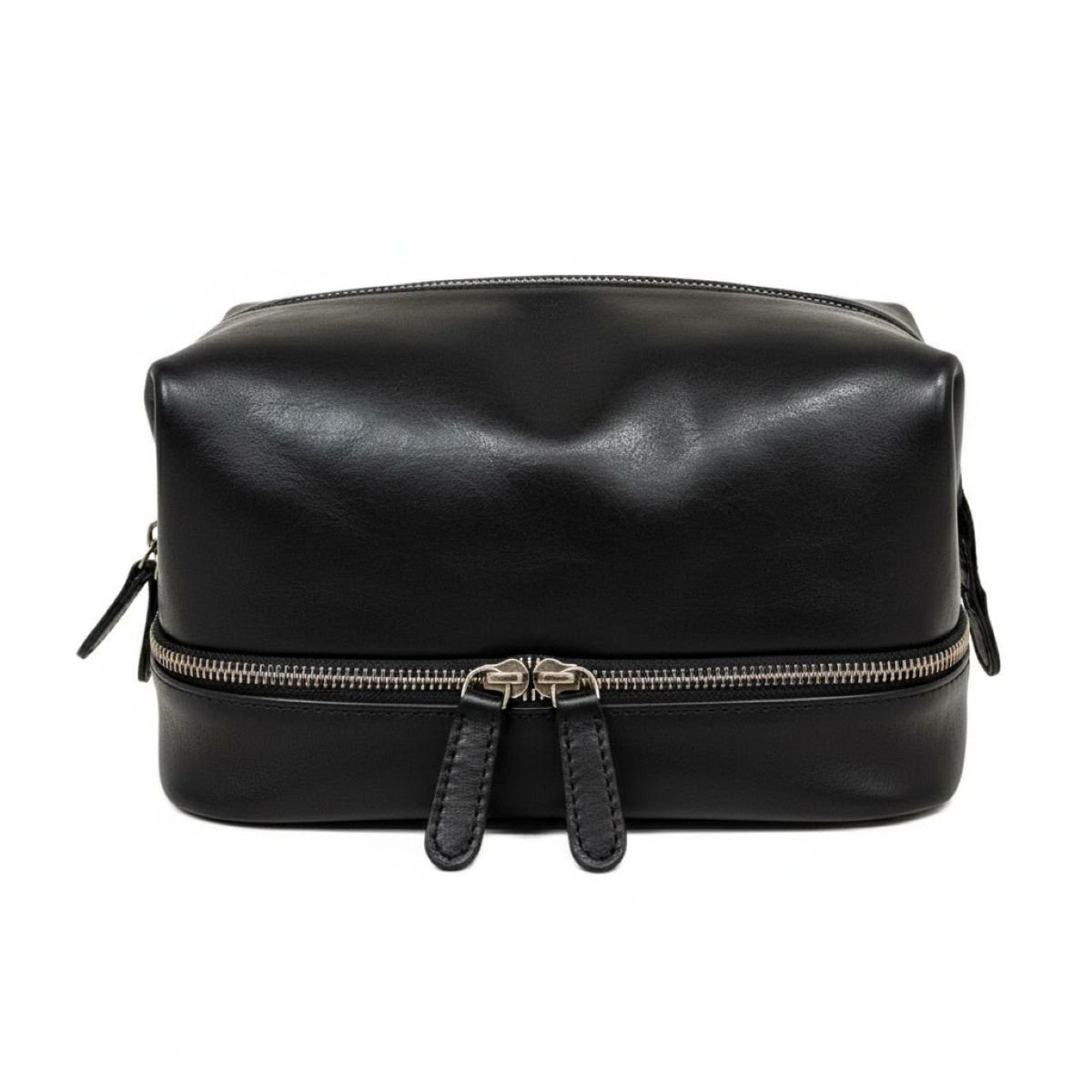 Beautycase met dubbel compartiment-Bruin