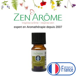 Synergy of essential oils - Douce Nuit - 10 ml - Use for Diffusion - Packaged in France