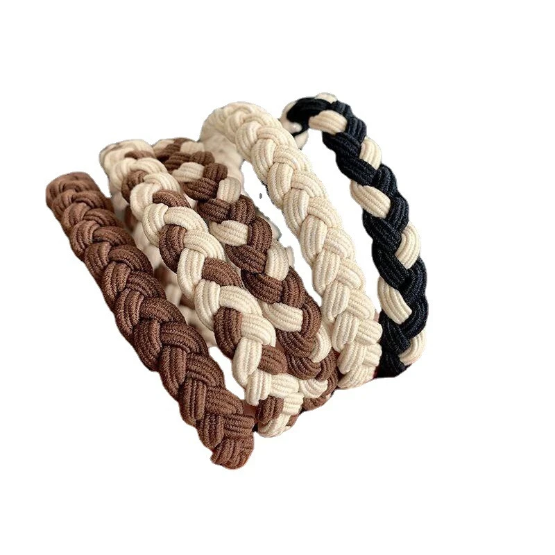 Elastische Haarelastiek | Hair accessoires | Verpakt per 5 | Taupe