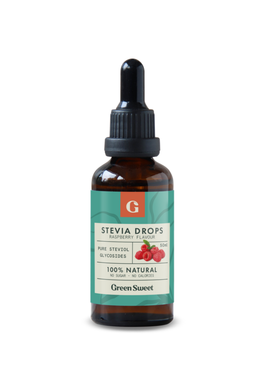 Płyn Stevia Raspberry 50 ml - zamiennik cukru