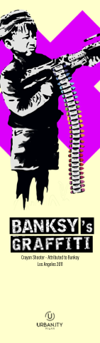 Banksy "Soft-Touch" Lesezeichen - Crayon Shooter