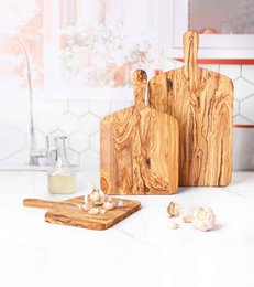 Set of 3 Handmade Olive Wood Cutting Boards