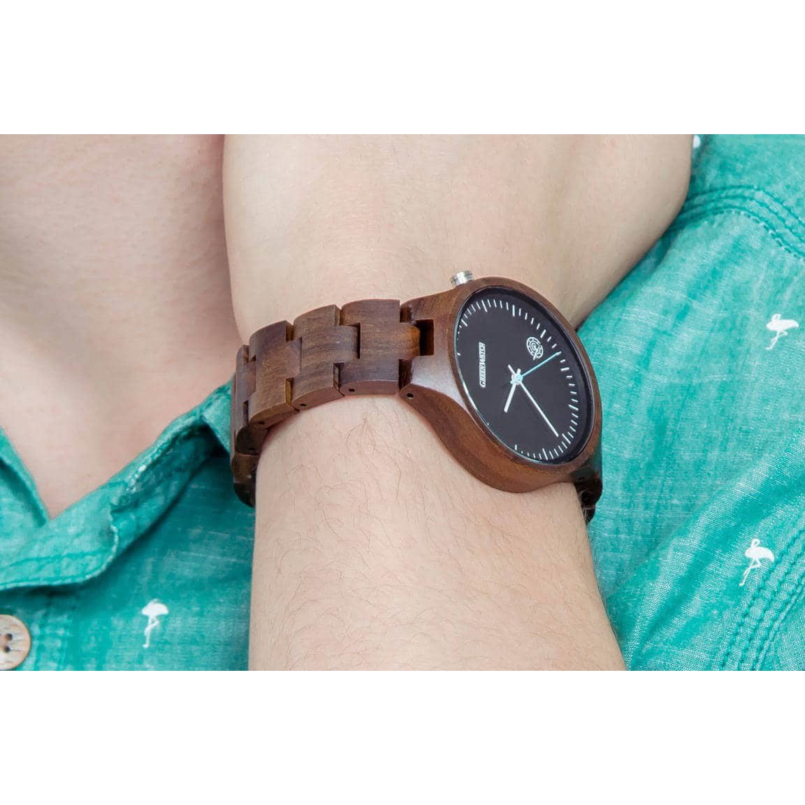 Greenwatch | Maestro | Holzuhr Unisex | Ebenholz