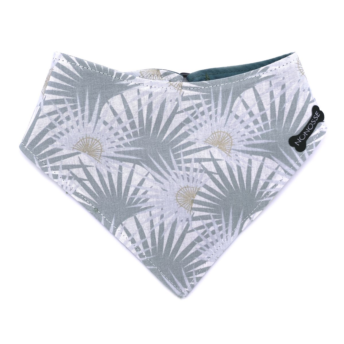 Bandana réversible "born to be wild" imp. palmiers