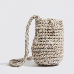 "Elise Wool + Cotton" Crochet Telefon Beige