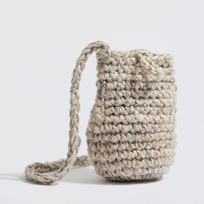 "Elise Wool + Cotton" Crochet Telefon Beige