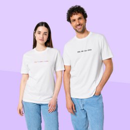 ALDRIG NEJ TIL VINO Unisex T-shirt lavet af økologisk bomuld