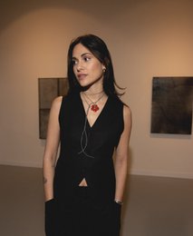 Posie blomster halskæde | Rød