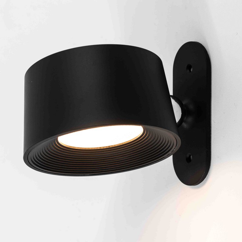 Schreibtischlampe Design LED auf Batterie weiß, mit Wandmontage